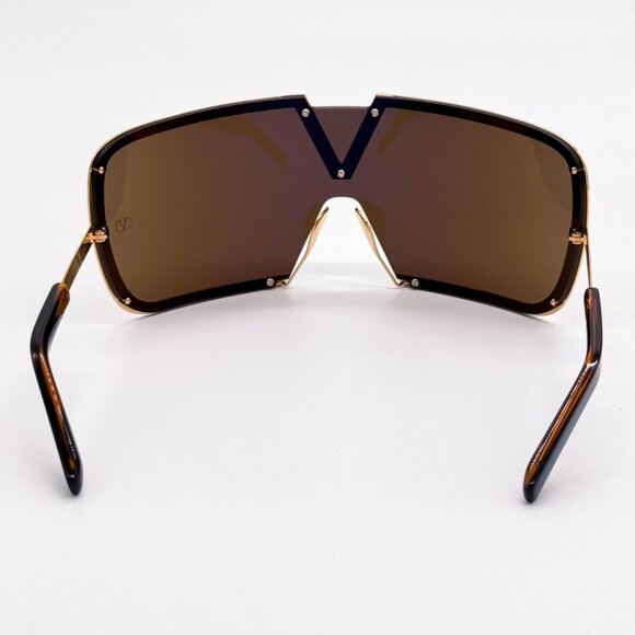 NEW VALENTINO V-ROMASK VLS-120B UNISEX BROWN TITANIUM SUNGLASSES VALENTINO - Picture 9 of 13